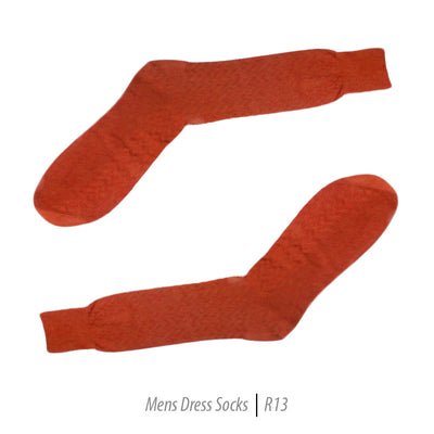Men's Short Nylon Socks R13 - Rust - FHYINC best men's suits, tuxedos, formal men's wear wholesale