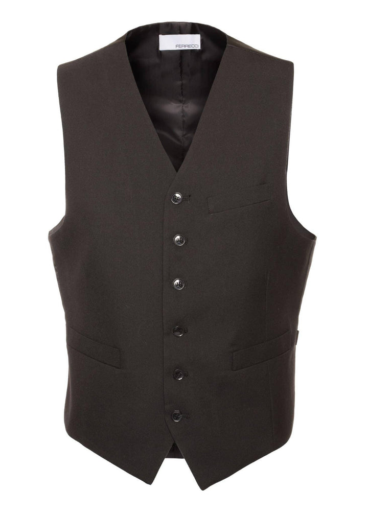 Solo Adjustable Casual &amp; Formal Black Vest - Ferrecci USA 