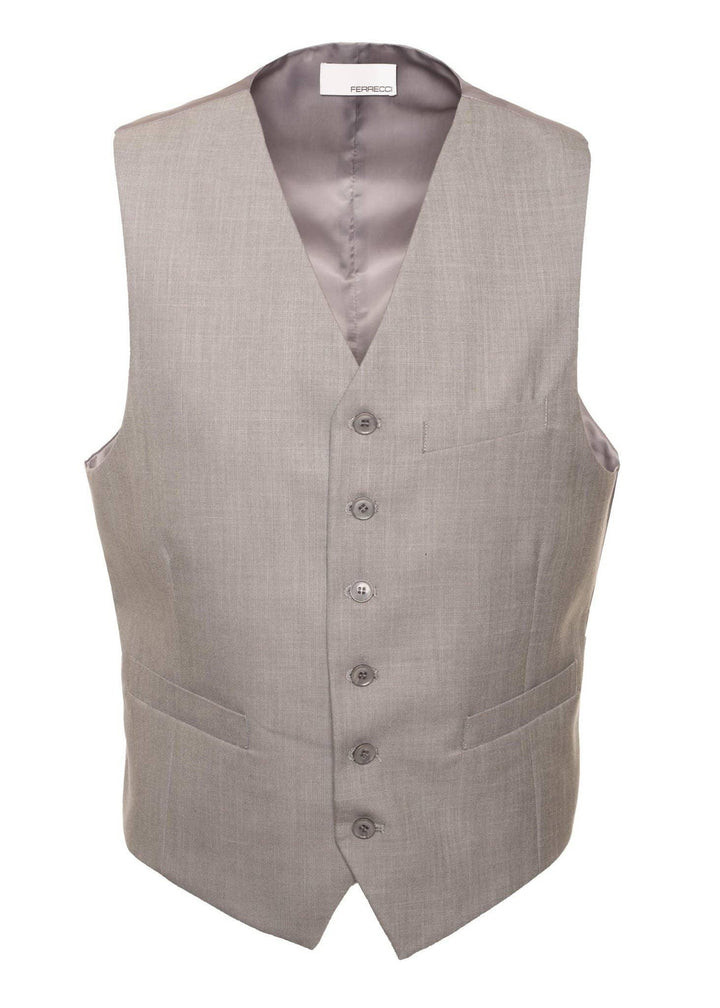 Solo Adjustable Casual &amp; Formal Light Grey Vest - Ferrecci USA 