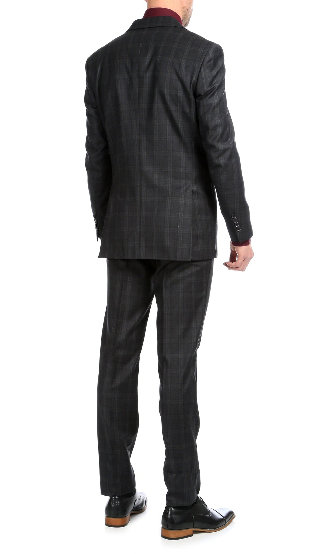 Yves Black Plaid Check Men&