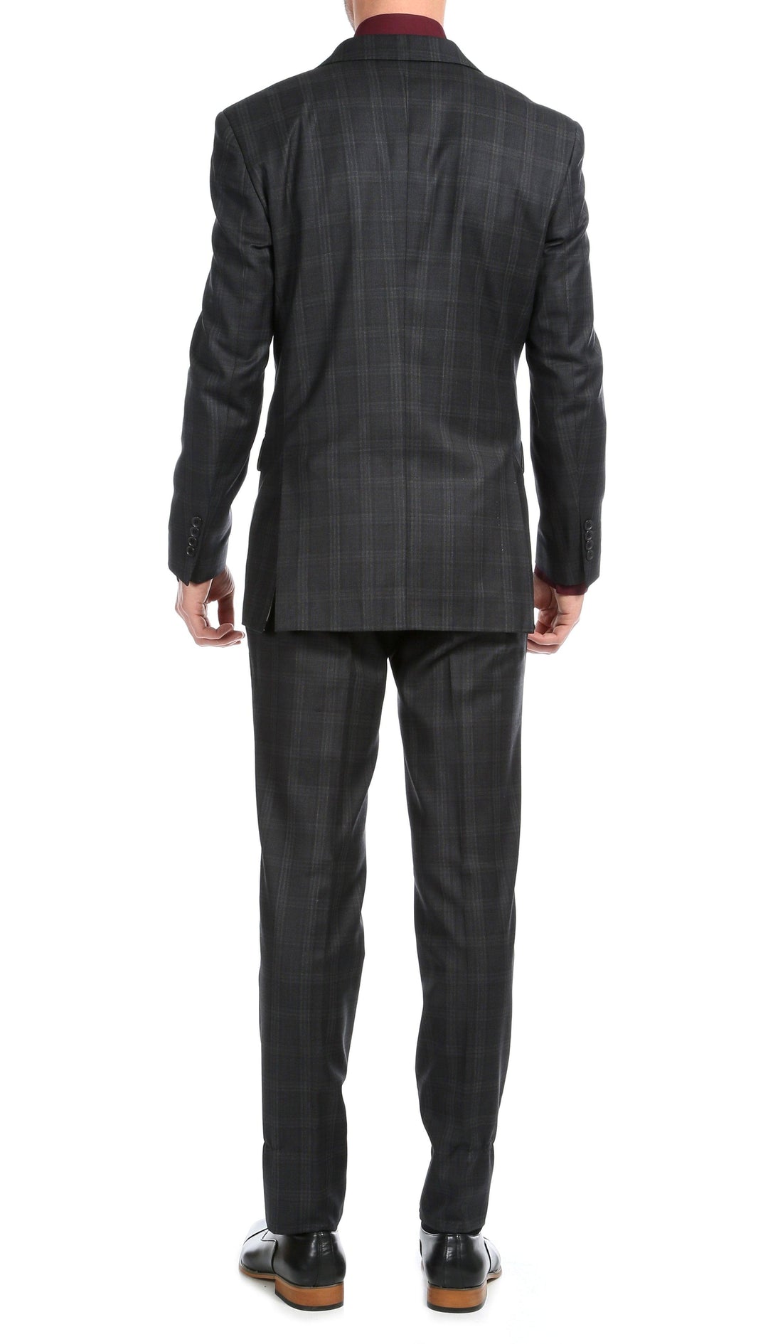 Yves Black Plaid Check Men&