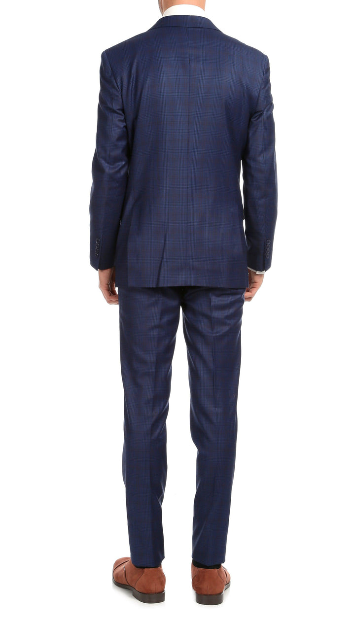 Yves Blue Plaid Check Men&