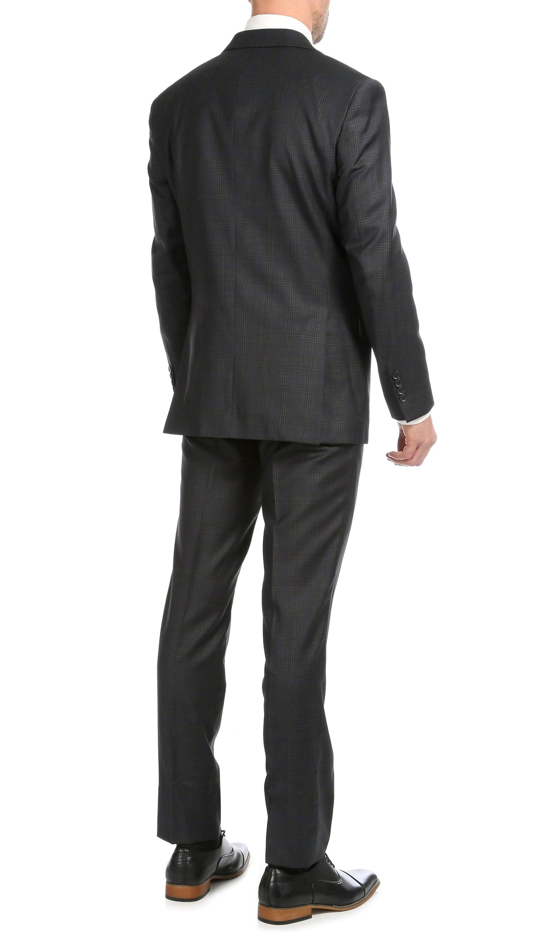 Yves Grey Plaid Check Men&