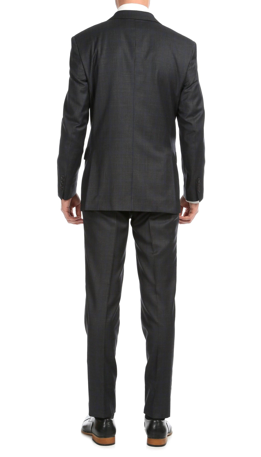 Yves Grey Plaid Check Men&