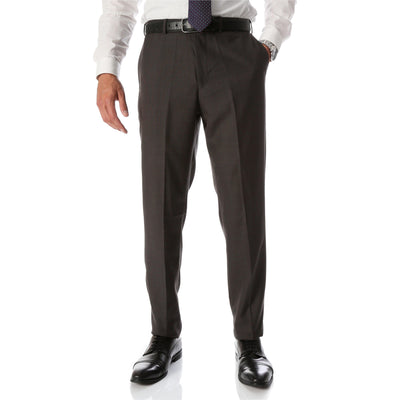 Ben Taupe Wool Blend Modern Fit Traveler Pants | Taupe Wool Pants for men - Ferrecci USA 