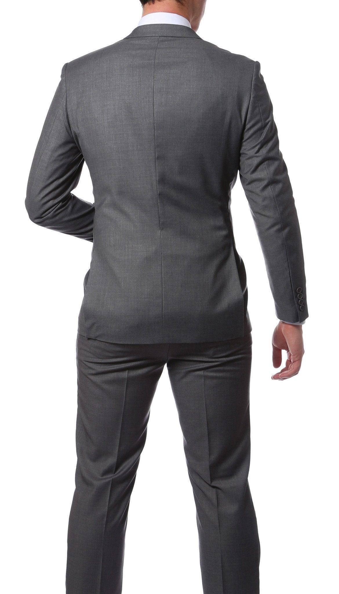 Charcoal Slim Fit Modern Men's 2 Piece Suit