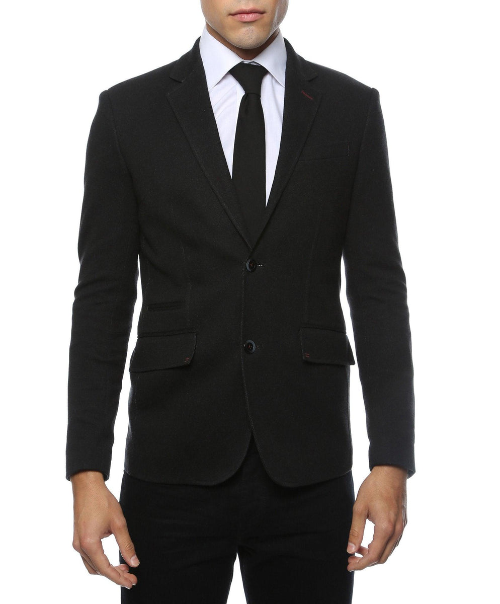 Daytona Black Stretch Slim Fit Blazer