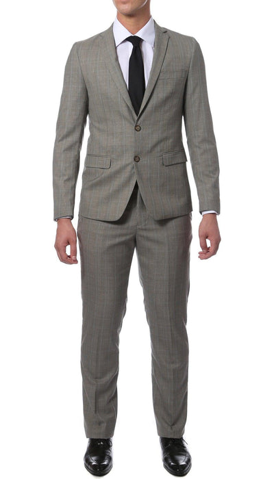 Etro Grey Glen Plaid Slim Fit 2 Piece Suit - Ferrecci USA 