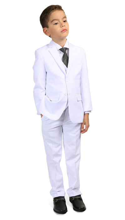 Ferrecci Boys JAX JR 5pc Suit Set White - Ferrecci USA 