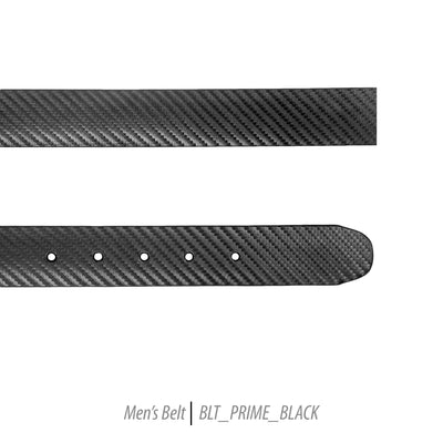 Ferrecci Mens 100% Genuine Prime Black Leather Belt - One size Fits All - Ferrecci USA 