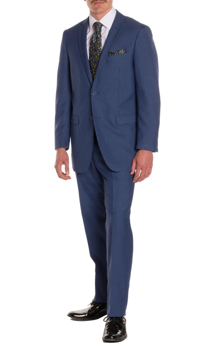 Ford New Blue Regular Fit 2 Piece Suit - Ferrecci USA 