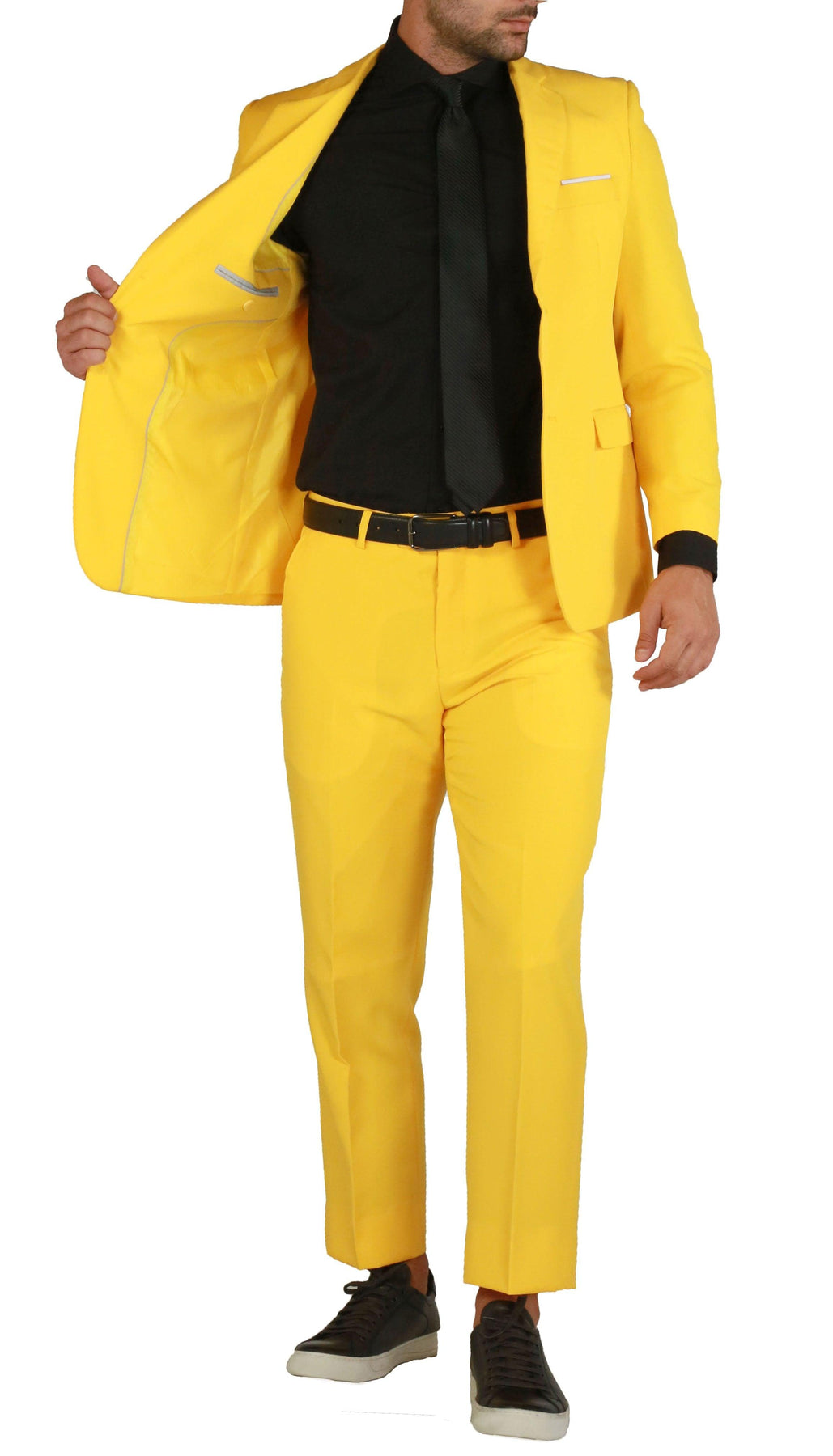 Yellow Slim Fit Custom Made Yellow Suit Men For Business, Prom, Wedding  Traje Hombre Blazer Vest Pants From Miniputao, $128.22 | DHgate.Com