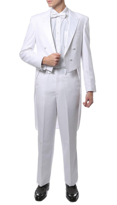 Premium A201 Regular Fit White Tail Tuxedo - Ferrecci USA 