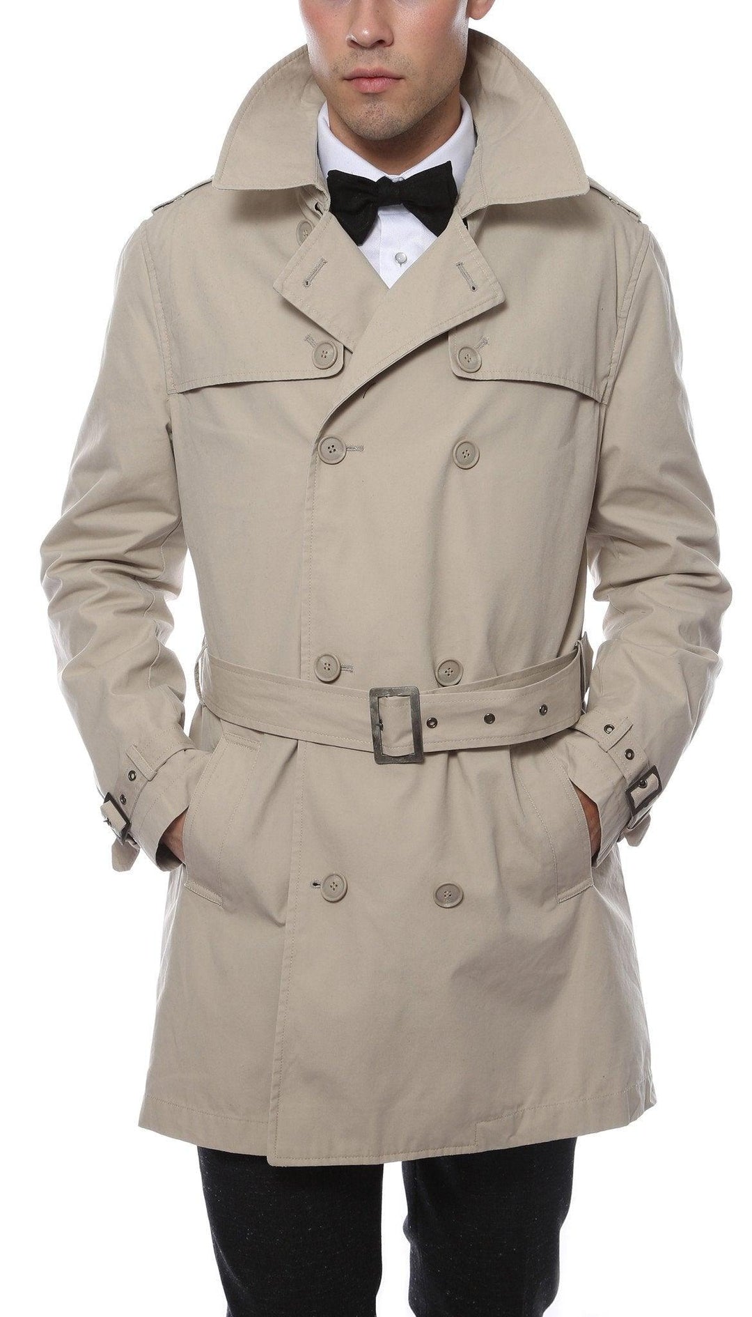 Fashion classic trench coat mens