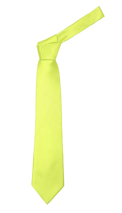 Premium Microfiber Pale Green Necktie - Ferrecci USA 