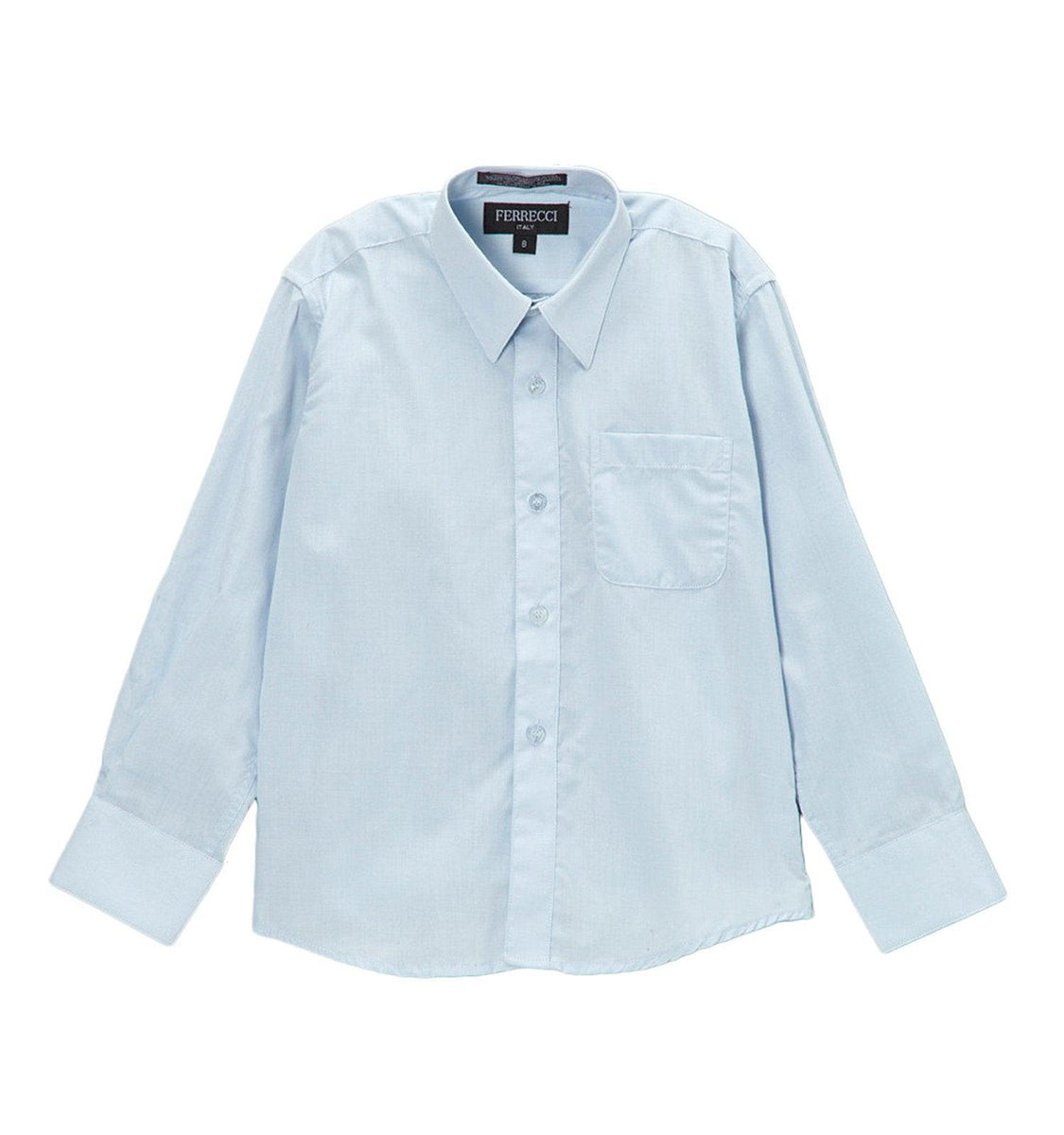 Premium Solid Cotton Blend Light Blue Shirt