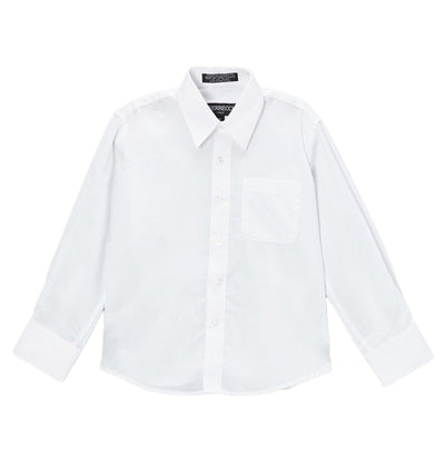 Premium Solid Cotton Blend White Dress Shirt