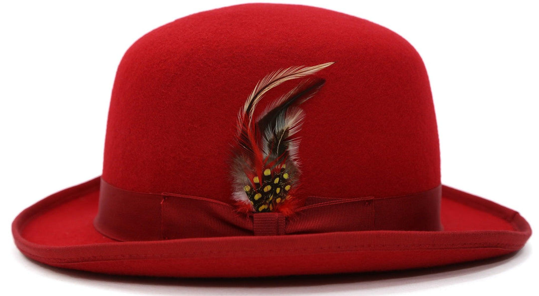 Premium Wool Derby Hat Red