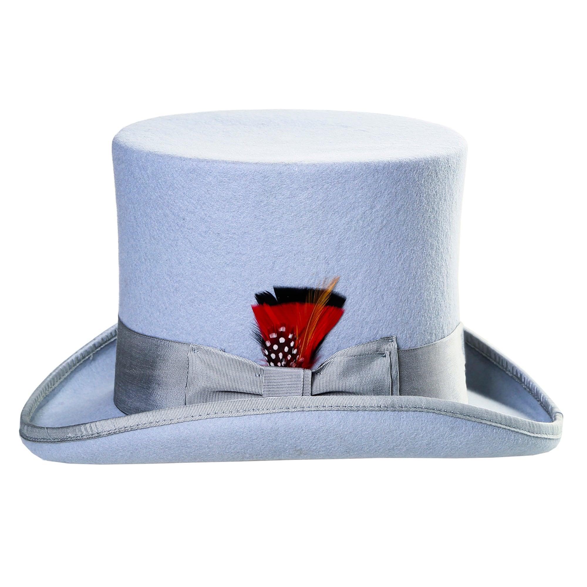 Premium Wool Sky Blue Top Hat